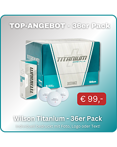 Wilson Titanium Golfball 36 Stk TOP-ANGEBOT-individuell bedruckt